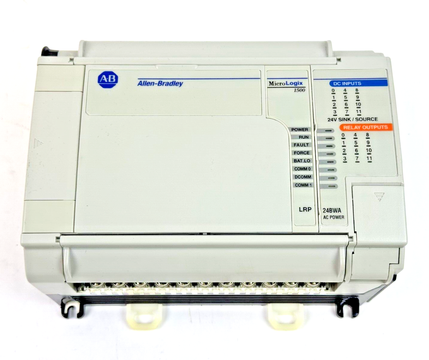 ALLEN-BRADLEY - 1764-24BWA SER. B REV. A - BASE UNIT & 1764-LRP - CPU UNIT