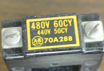 ALLEN-BRADLEY 70A288 COIL, SIZE 0, Series K 440-480V, 50-60Hz  NEW SURPLUS LOT/2