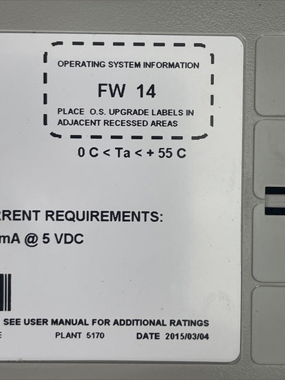 ALLEN BRADLEY 1764-LRP MICROLOGIX 1500 PROCESSOR SER C FW 14 380mA @ 5VDC