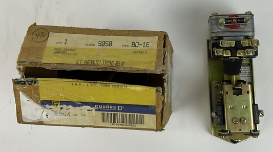 SQUARE D 9050 B0-1E TIMING RELAY SER.E