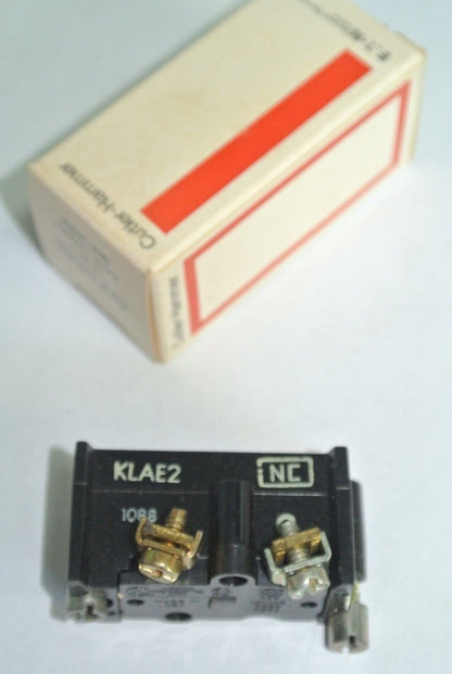 CUTLER-HAMMER E30KLAE2 LOGIC LEVEL CONTACT BLOCK - 1 N.O. - NEW SURPLUS