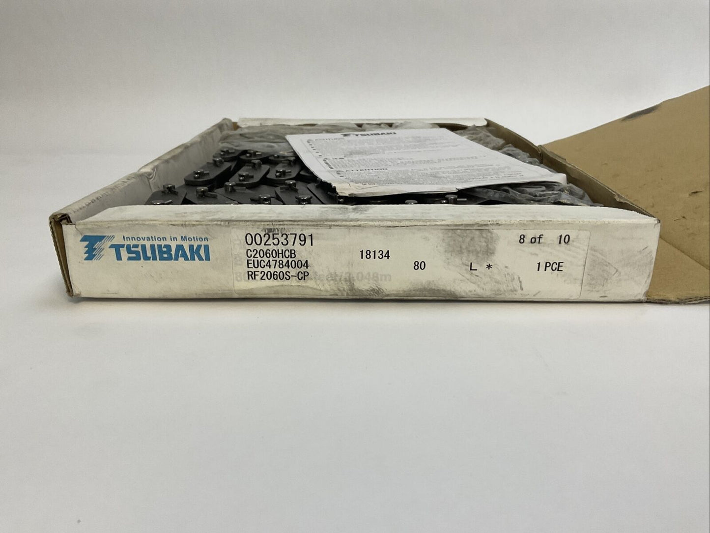 TSUBAKI RF2060S-CP SMALL PITCH CONVETOR CHAIN 00253791 C2060HCB EUC4784004