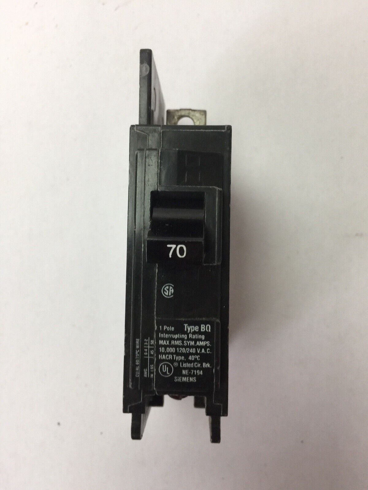 ITE BQ1B070 CIRCUIT BREAKER 120/240VAC 70AMP 1 POLE