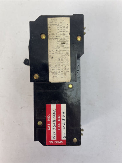 SQUARE D Q1L3601021 CIRCUIT BREAKER 60AMP 240VAC