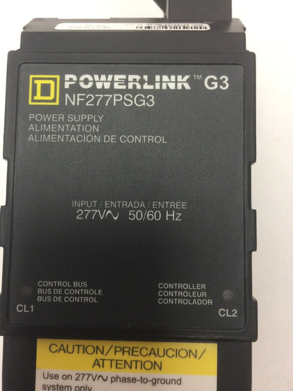 SQUARE D NF277PSG3 POWERLINK G3 POWER SUPPLY INPUT 277VAC OUTPUT 24CVDC