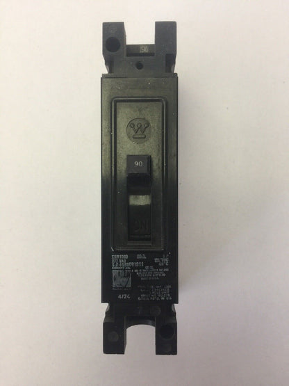 WESTINGHOUSE EHB1090 CIRCUIT BREAKER 90AMP 277VAC 125VDC 1 POLE