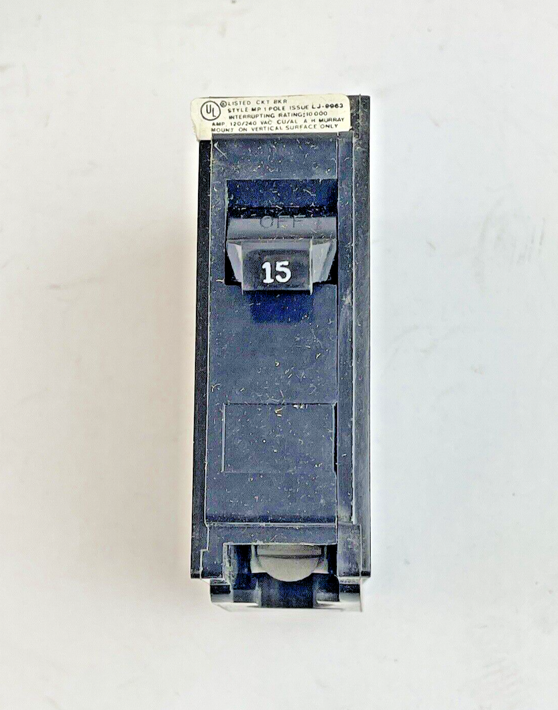 CROUSE-HINDS *BOX OF 10*- MP115, 1 POLE, 15 A, 240 VAC CIRCUIT BREAKER -MURRAY