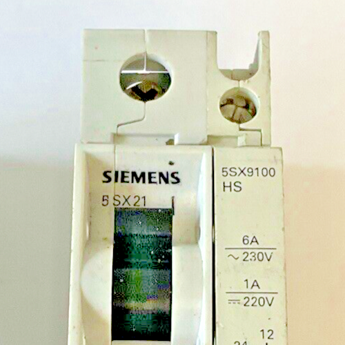 SIEMENS 5SX2 C6,B6 5SX9100 CIRCUIT BREAKER 230/400V****LOTOF6***