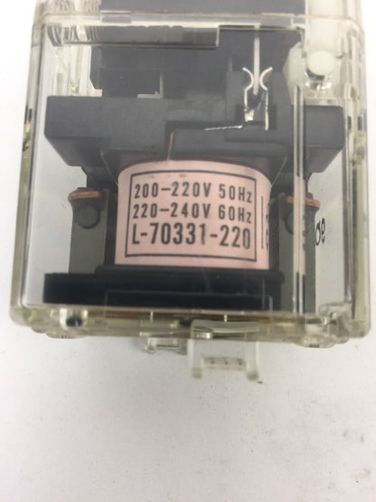 YASKAWA RAP-6 3A3B RELAY 250 VAC MAX .8A WITH YASKAWA TPA-F14B RELAY SOCKET