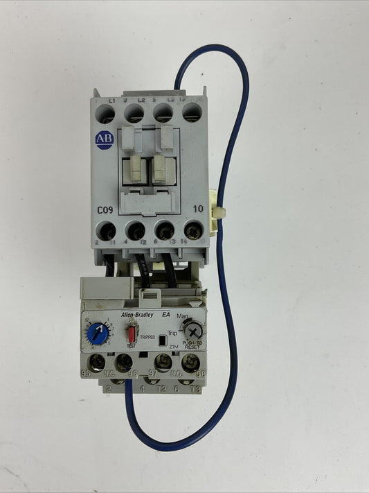 ALLEN BRADLEY STARTER(100-C09Z*10 SER A COIL 24VDC 600VAC 25A+193-EA1CB 0.32-1A)