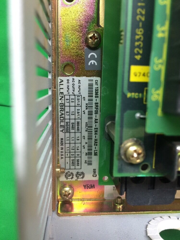 ALLEN BRADLEY 1336S-BRF05-AA-EN4-HA2-L5E, Ser. D PROGRAMMING TERMINAL,1201- HA2