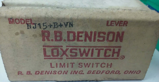 R.B.DENISON NJ15+B+VN, PROXIMITY LIMIT SWITCH, BULLENTIN 900, NEW SURPLUS