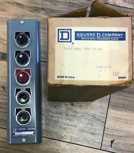 SQUARE D 9001 GG-50 CONTROL STATION SER.A