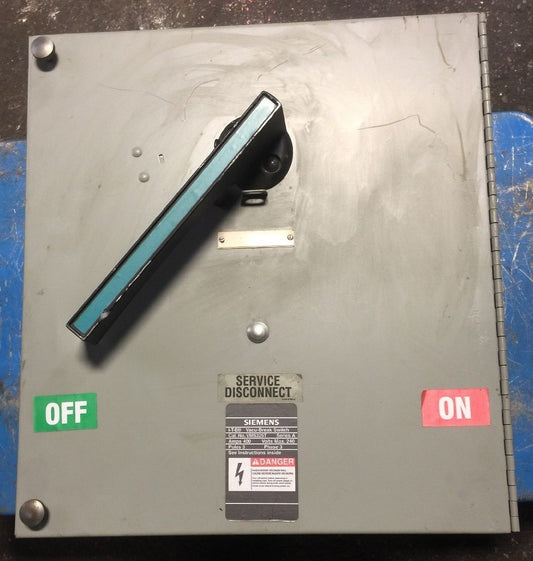 SIEMENS VMS325T VACU-BREAK SWITCH 400 AMP 240V MAX SERIES A 3 POLE 3 PHASE