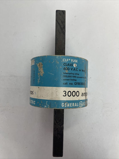 GE GF8B3000 CLF FUSE CLASS L 600VAC 3000AMPS