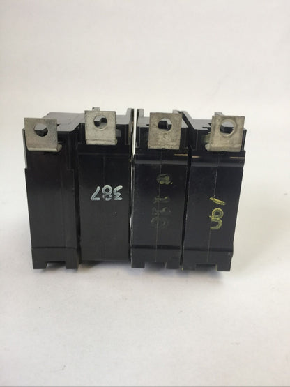 CHALLENGER/SYLVANIA BQ1C015 CIRCUIT BREAKER 1POLE 15AMP 120/240VAC (LOT OF 4)