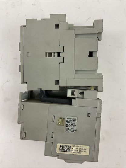ALLEN BRADLEY STARTER (100-C12*10 SER A COIL 120V + 193-EECB SER C 1.0-5.0A)