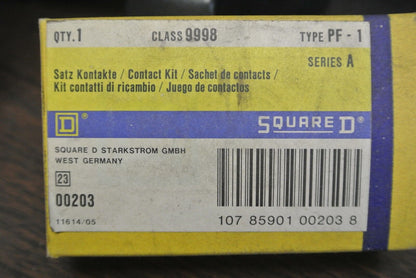 SQUARE D 9998 PF-1 CONTACT KIT / SERIES A / NEW SURPLUS