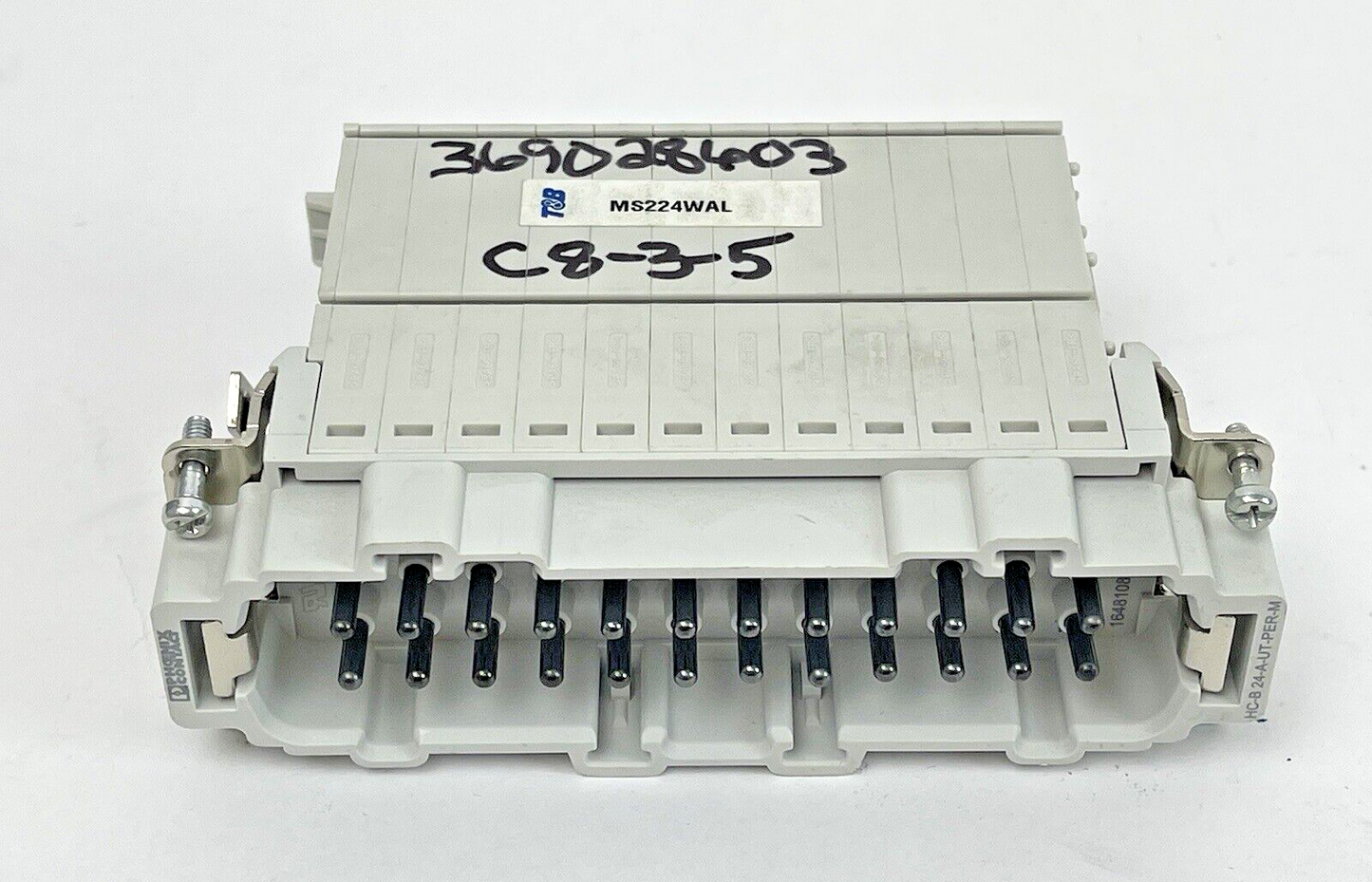 T&B - MS224WAL - THOMAS AND BETTS - B24 - WIRING ADAPTER MALE - LEFT GROUND