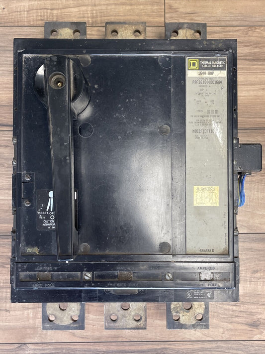 SQUARE D PAF361600DC1680 THERMAL-MAGNETIC CIRCUIT BREAKER 1600A 600VDC 3P SER 4