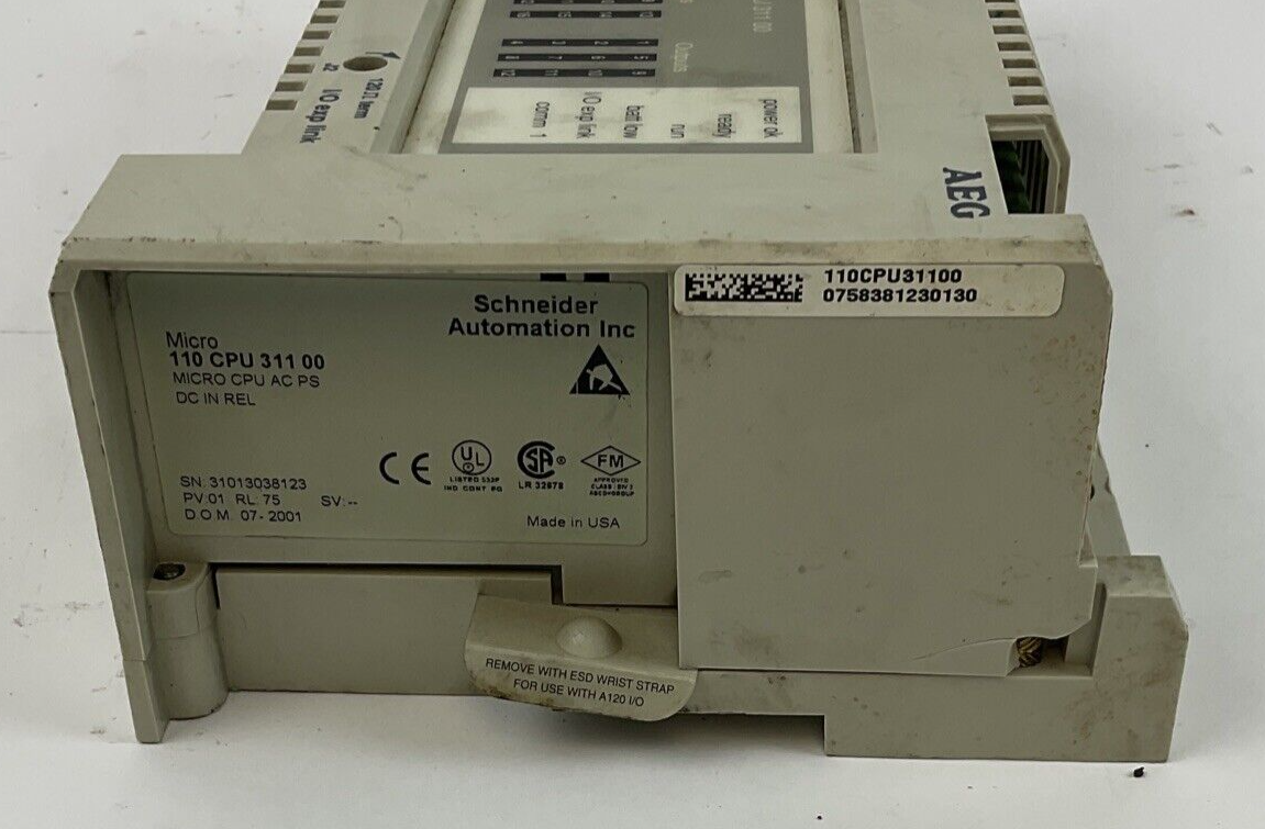 SCHNEIDER AUTOMATION MICRO 110 CPU 311 00 MODICON CPU CONTROLLER