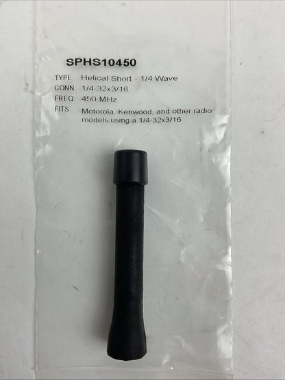SPHS10450 HELICAL SHORT 1/4 WAVE 450MHz ANTENNA
