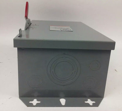 WESTINGHOUSE, HUN362, SAFETY SWITCH, 60A, 600V, 3P, TYPE 1 INDOOR ENCLOSURE, NEW