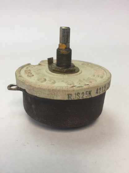 OHMITE RJS25K RHEOSTAT 50 WATT 25K OHM MODEL J