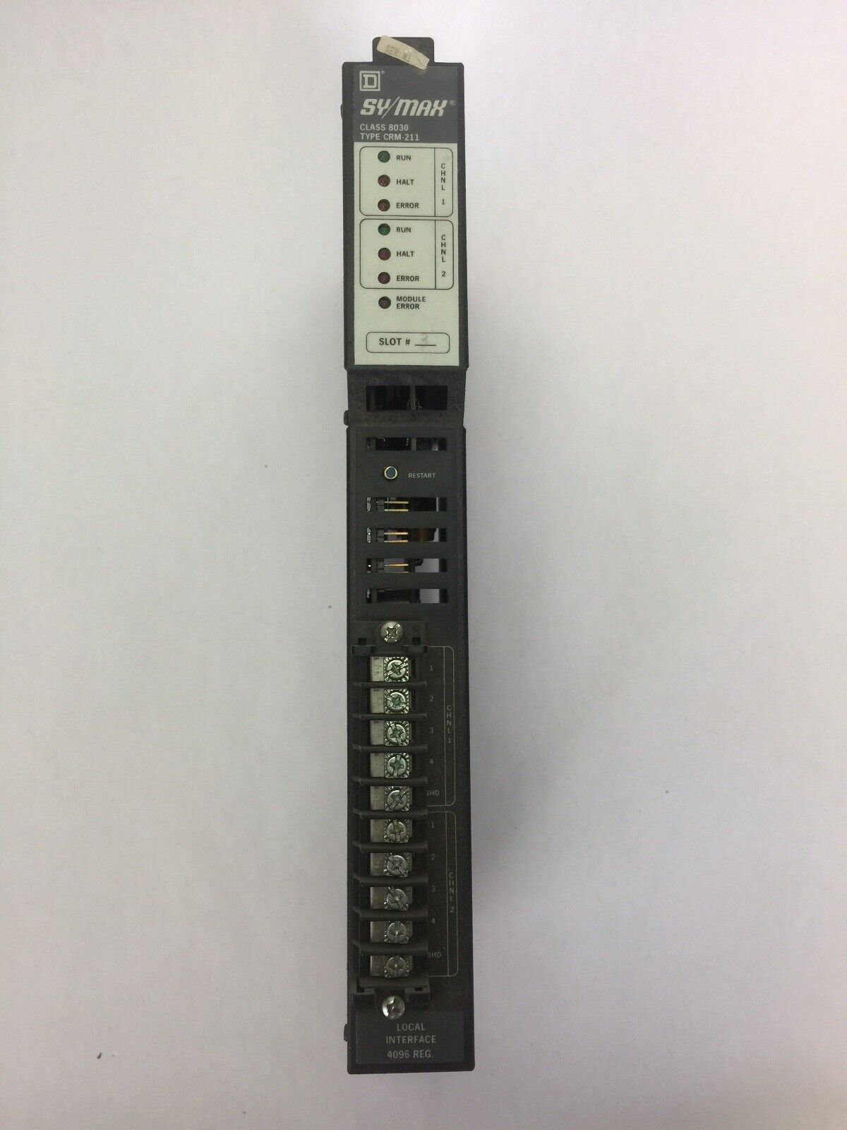 SQUARE D 8030 CRM-211 SERIES N1 5VDC 1.6AMPS LOCAL INTERFACE 4096 REG.