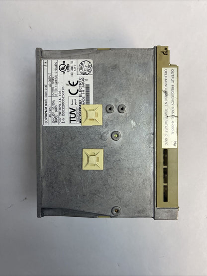 YASKAWA SGDH-01AE SERVOPACK OUTPUT 0-230VAC 3PH 0.91A INPUT 200-230VAC 2A 1PH