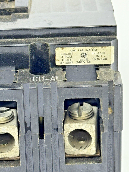 GE - TE132090 - MOLDED CIRCUIT BREAKER - 3 POLE/90A/240VAC