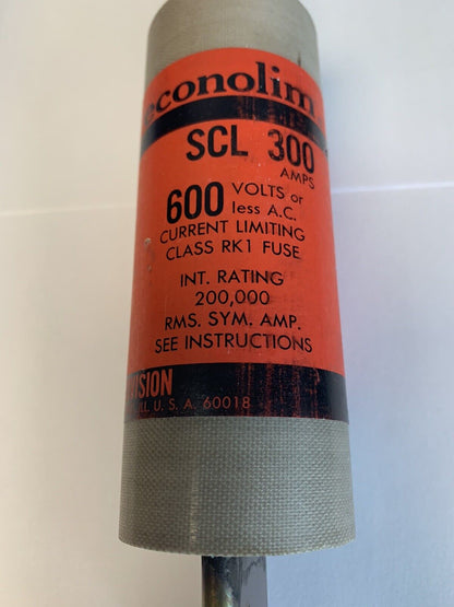 Economy Fuse SCL300 300A 600V Fuse