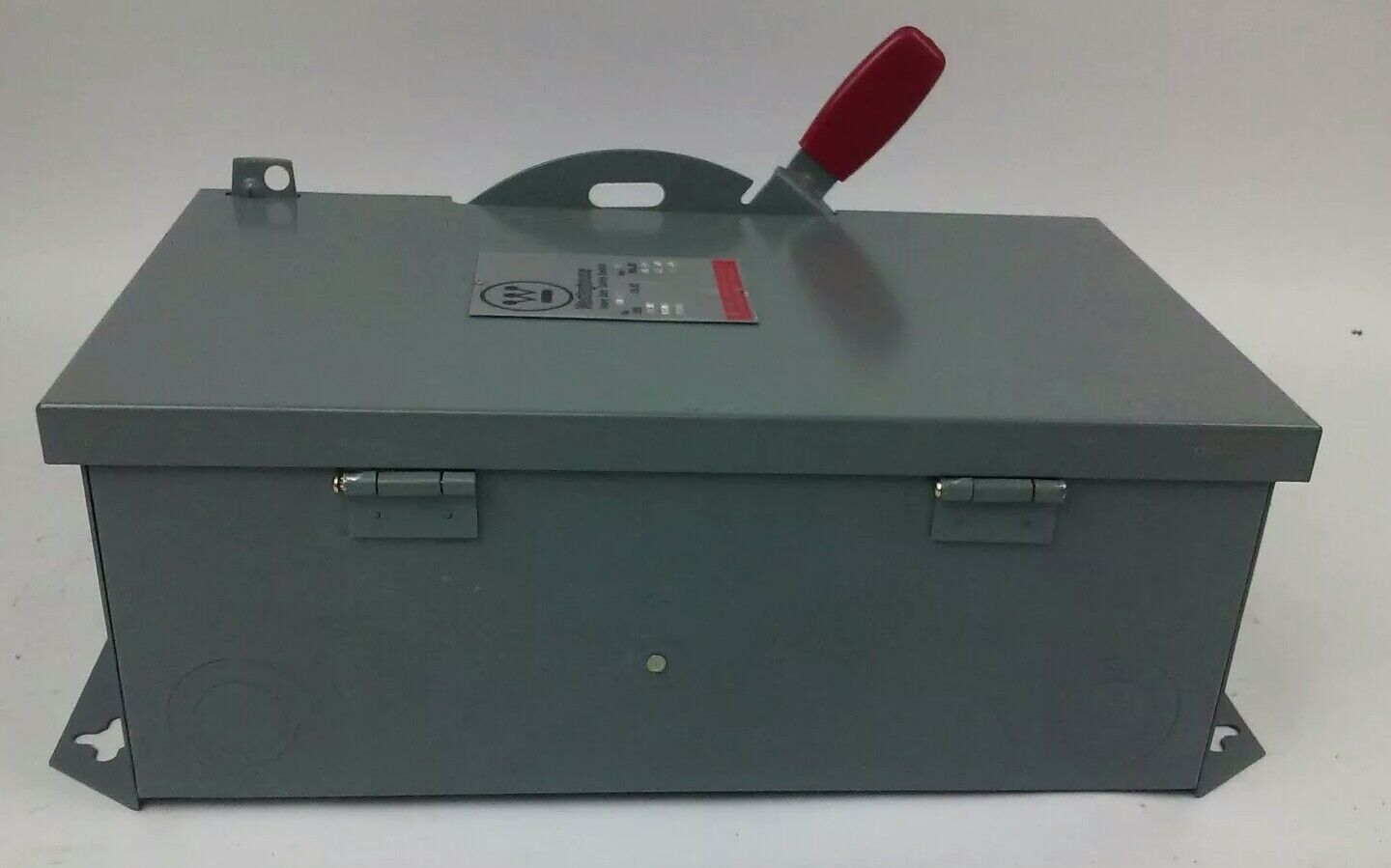 WESTINGHOUSE, HUN362, SAFETY SWITCH, 60A, 600V, 3P, TYPE 1 INDOOR ENCLOSURE, NEW