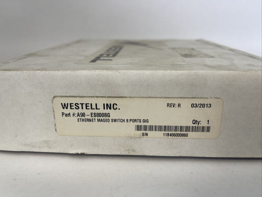 WESTELL A90-ES8008G ETHERNET MAGED SWITCH 8 PORTS GIG REV R