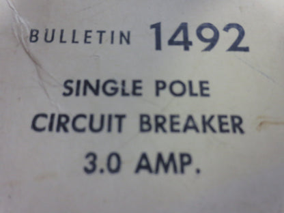 ALLEN-BRADLEY 1492-G030 Ser. A - SINGLE POLE CIRCUIT BREAKER - 3.0A NEW SURPLUS