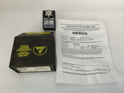 DESCO 19219 MONITOR GROUND HUB 120VAC NORTH AMERICA