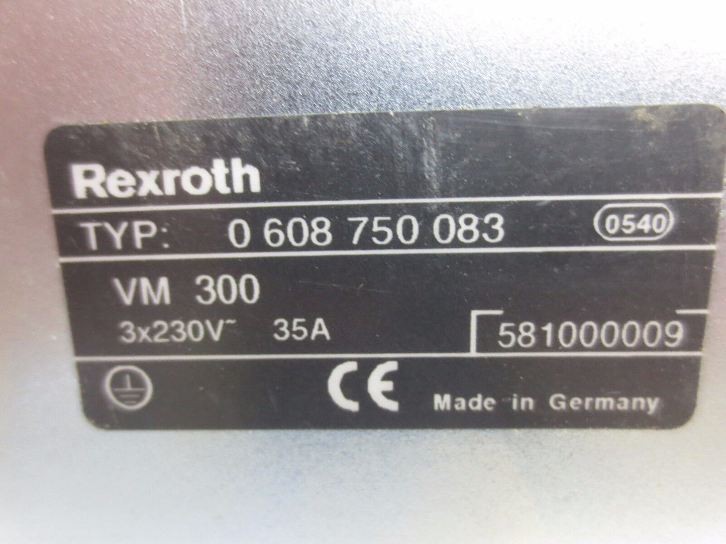 REXROTH 0-608-750-083 / VM300 POWER SUPPLY MODULE