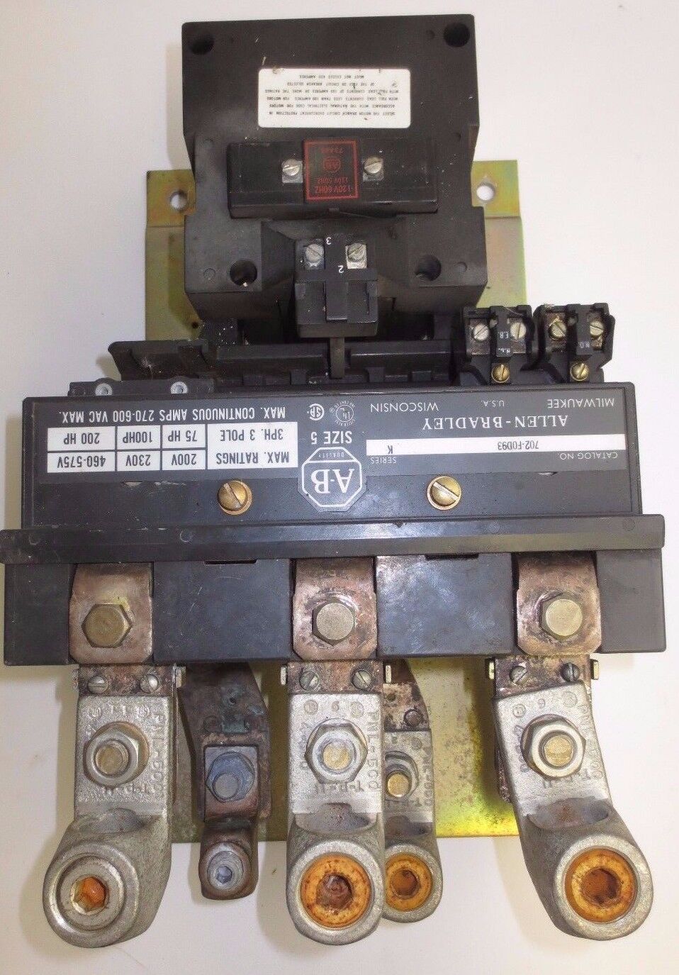 ALLEN-BRADLEY 702-FOD93 Ser. K - SIZE 5 STARTER