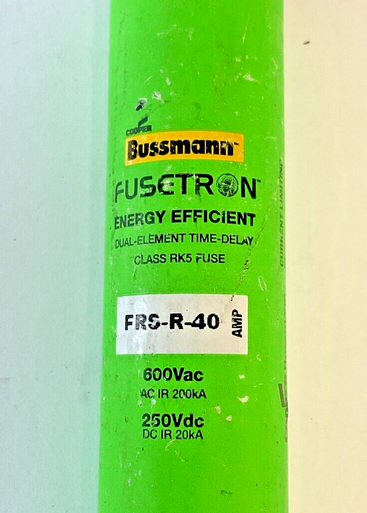 BUSSMANN FRS-R-40 FUSE 600VAC 250VDC 40A***LOTOF4***