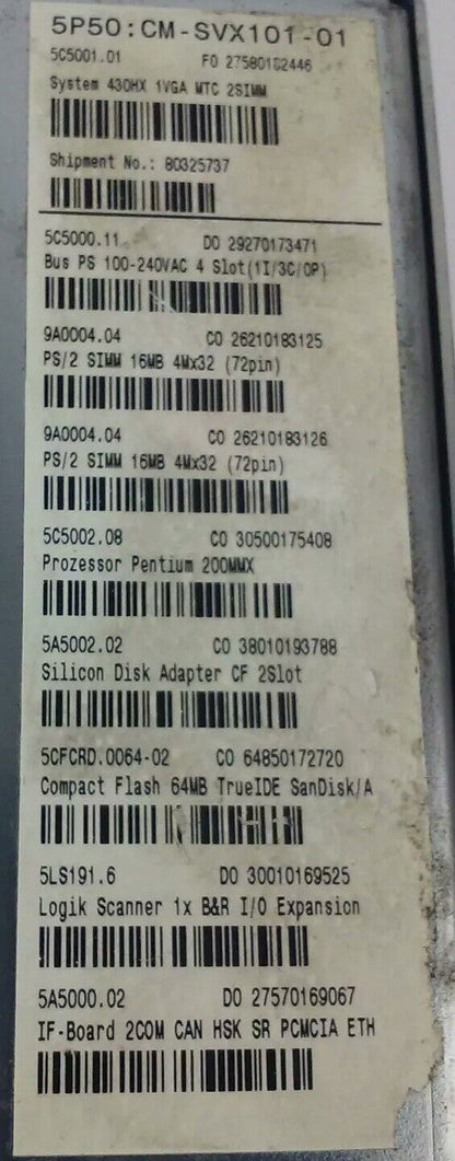 BR AUTOMATION 5P50:CM-SVX101-01 IPC5000/5600/5000C/5600C
