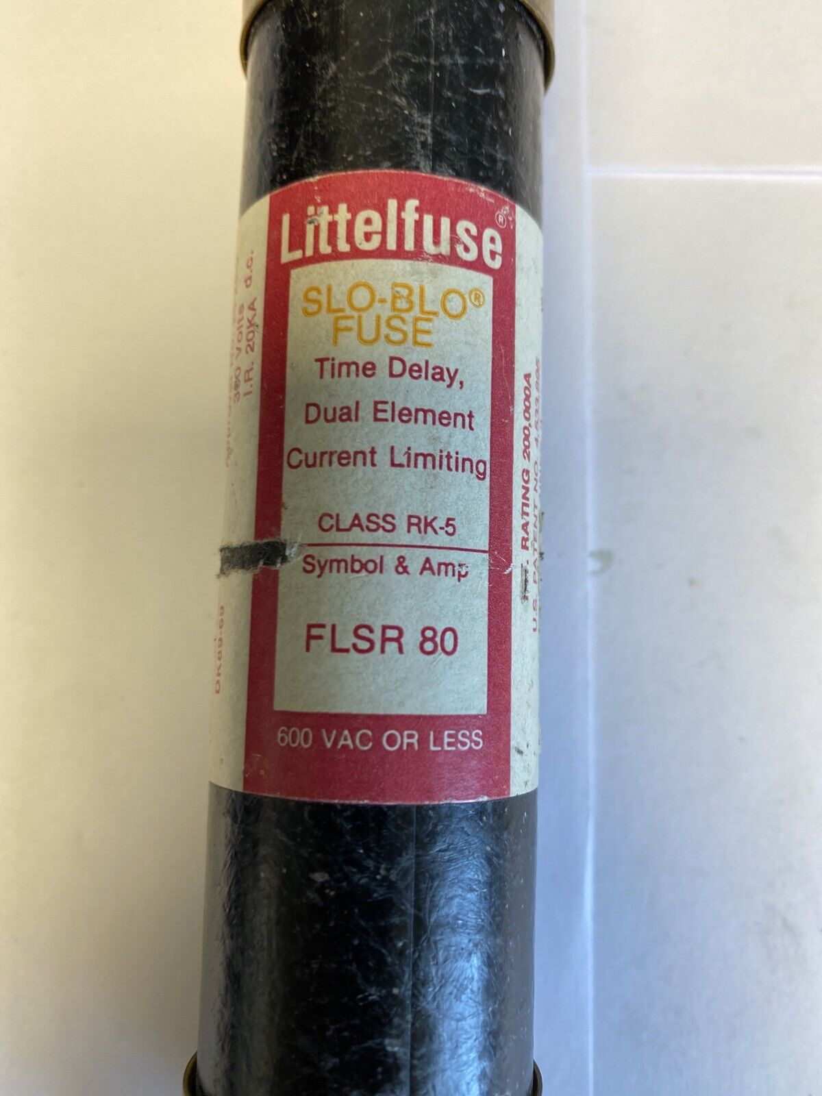 Littelfuse Slo-Blo FLSR80 80A 600V Fuse "Lot of 2"