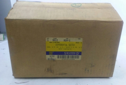 SQUARE D , DIFFERENTIAL PRESSURE SWITCH , 9012, AGW-1, SERIES B