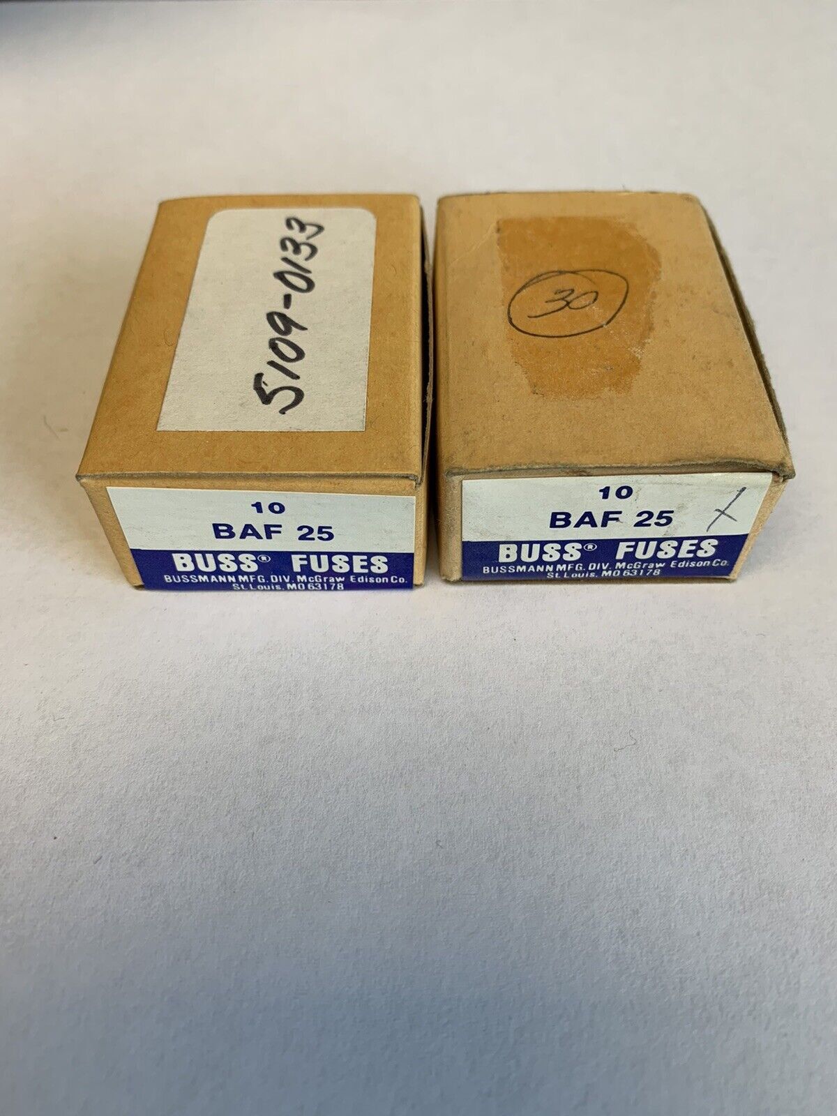 Bussmann BAF25 25A 125V Fuse "Lot of 20"