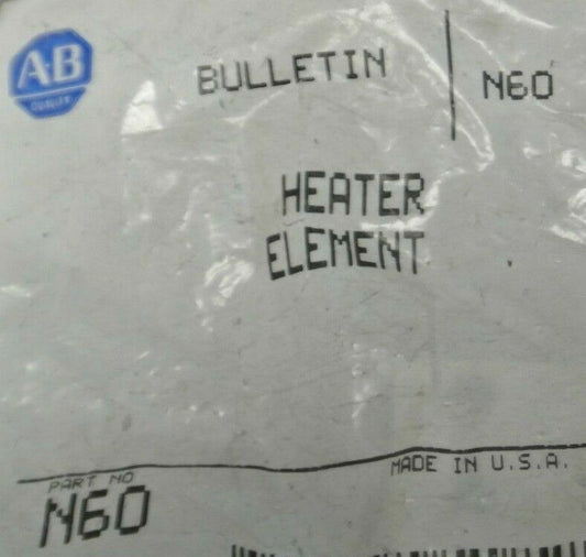 ALLEN-BRADLEY N60 / OVERLOAD HEATER ELEMENT / NEW SURPLUS