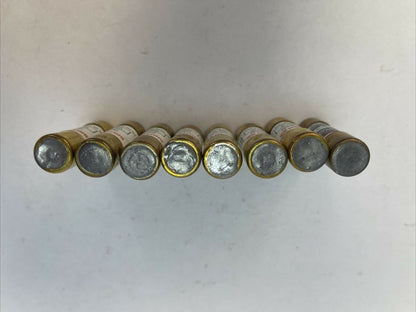 RELIANCE/BRUSH KON10 ONE TIME CLASS K5 FUSE 10AMP 250VAC (LOT OF 8)