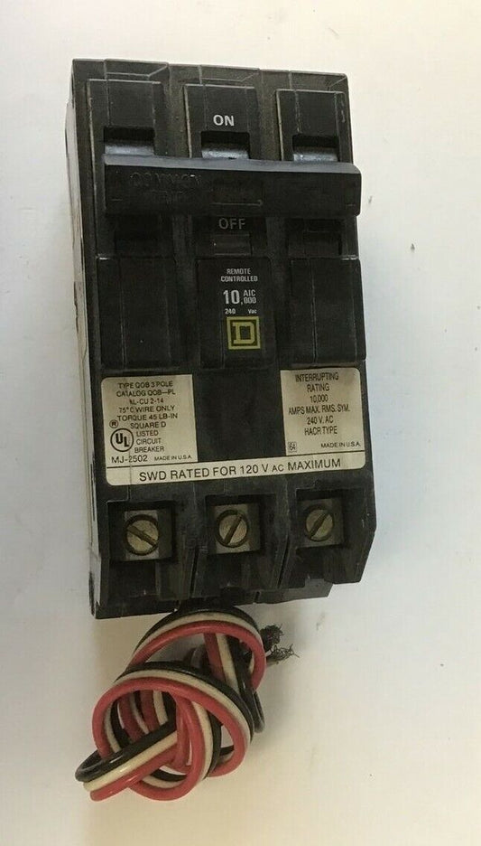 SQUARE D QOB320PL CIRCUIT BREAKER 20A 120/240VAC 3POLE