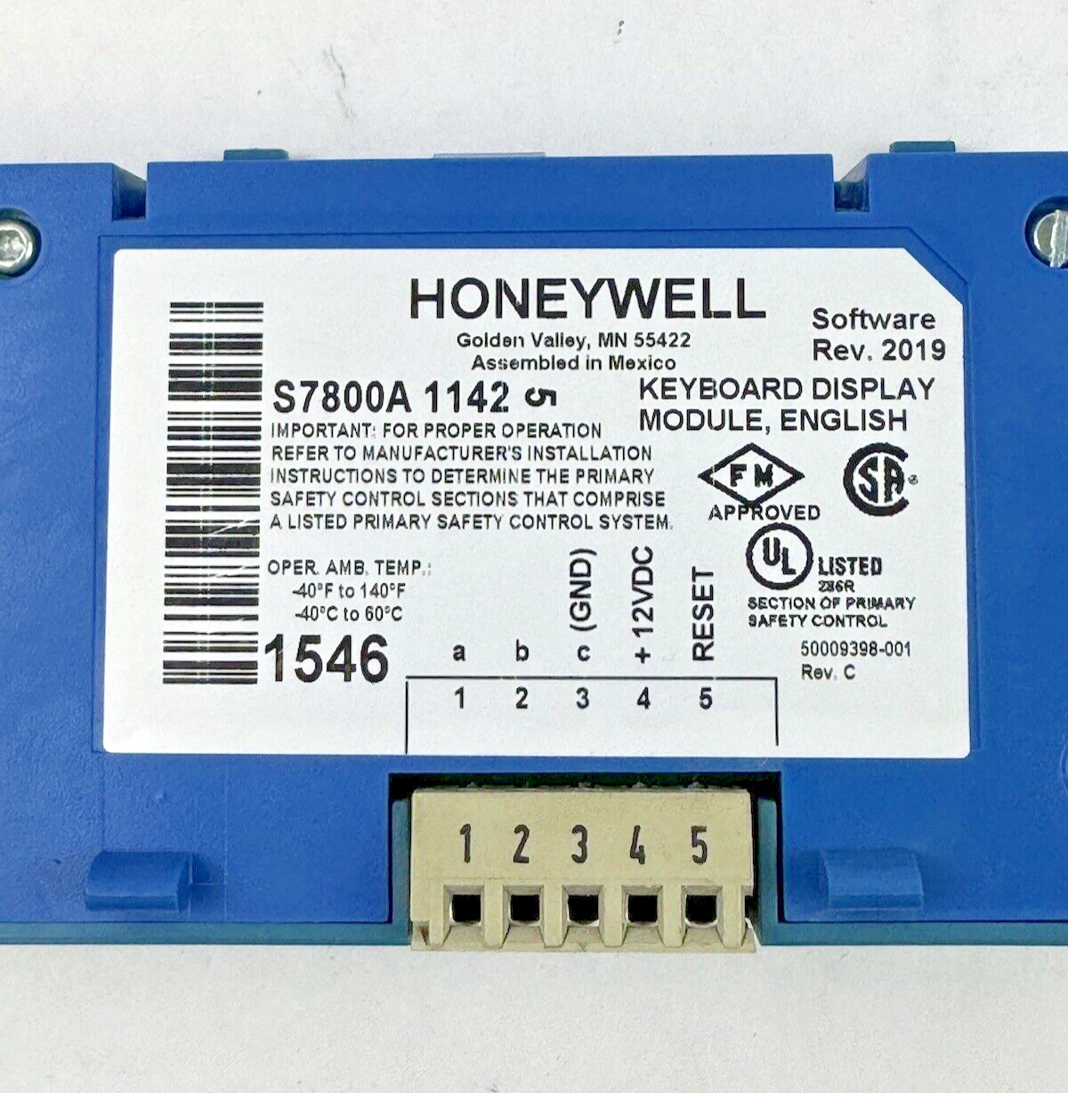 HONEYWELL - RM7823 A 1016 - ULTRAVIOLET FLAME AMPLIFIER - BURNER CONTROL