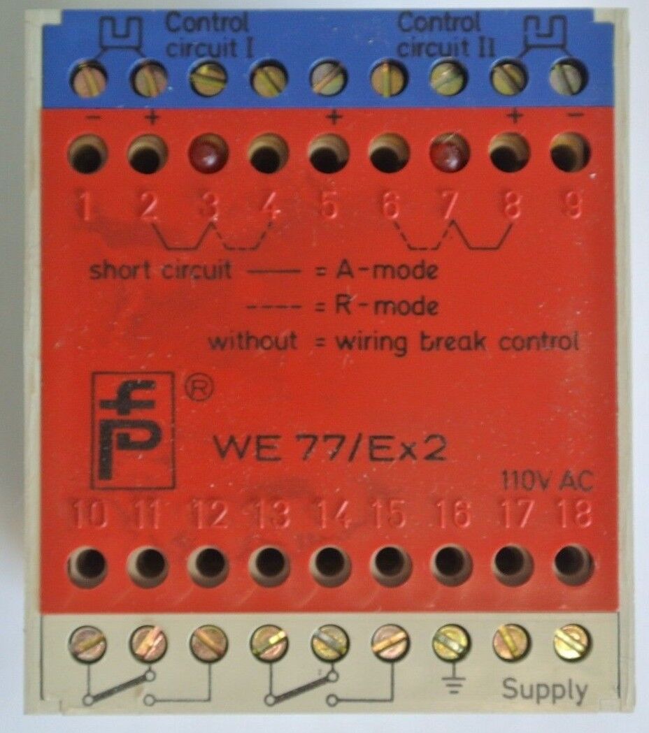 PEPPERL + FUCHS WE77/EX-2 ISOLATED SWITCH AMPLIFIER / PROX SENSOR - NEW SURPLUS