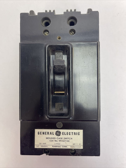 GE TF136Y100 CIRCUIT BREAKER 100AMP 600VAC 3POLE