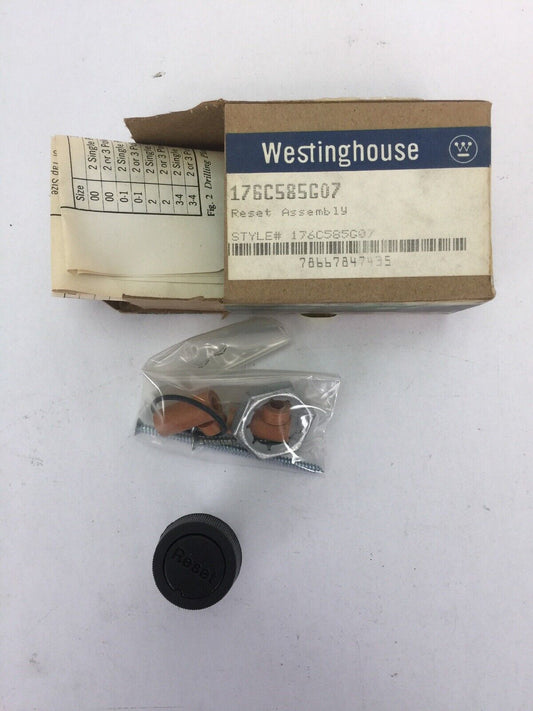 WESTINGHOUSE 176C585G07 RESET ASSEMBLY